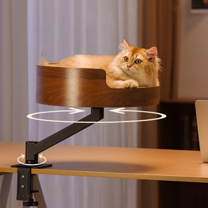The Petbuds Desk-Mount Cat Perch