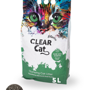 ClearCat Blanco Bentonite Cat Litter - Aloevera 5L