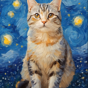 Custom Textured Pet Portrait - Artisan Oil Painting Canvas Series