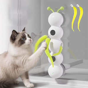 Interactive Wiggling Caterpillar Cat Toy