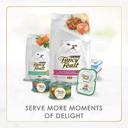 FANCY FEAST Gravy Lovers Adult Wet Cat Food Poultry & Beef Collection 24x85g