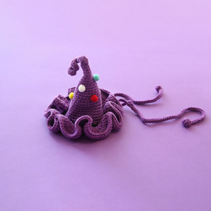 Halloween Crochet Hat & Collar Set for Cats