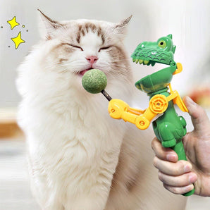Interactive Dinosaur Catnip Feeder Toy – The Ultimate Treat Experience for Your Cat!
