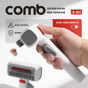 2-in-1 Self-Cleaning Pet Grooming Comb