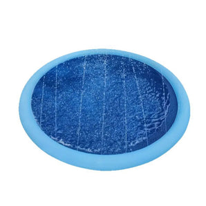 Summer Cooling Pet Sprinkler Pad - Durable Outdoor Splash Mat for Dogs & Cats (100cm)