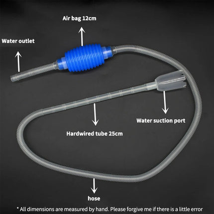 Aquarium water exchanger siphon hose