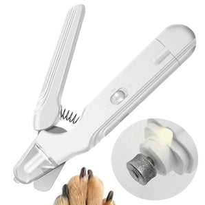 2-in-1 Electric Pet Nail Grinder & Clipper with LED Light