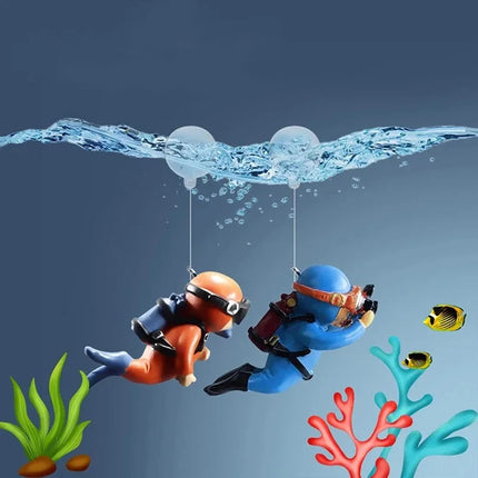 Floating Diver Aquarium Ornament