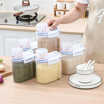 2kg Dog Cat Food Pail Plastic Storage Tank