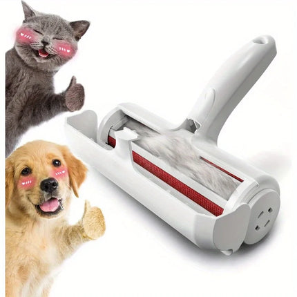 Dog & Cat Fur Remover with Self-Cleaning Base