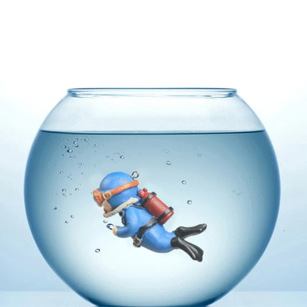 Floating Diver Aquarium Ornament