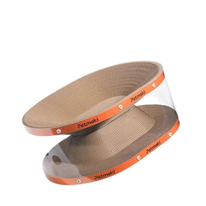 Modern Cat Scratcher Lounge with Transparent Frame