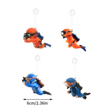 Floating Diver Aquarium Ornament
