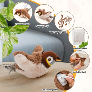 Rechargeable Chirping Flapping Bird(no Flying)