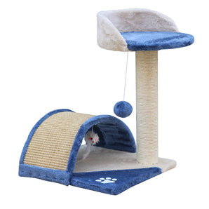 Cat Scratching Post Tree Scratching Pole Climbing Post-Blue