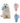 Blue Plush Travel Mug Squeaky Dog Toy - Soft Polyester Chew Toy for Boredom Relief & Interactive Fun - 31cm