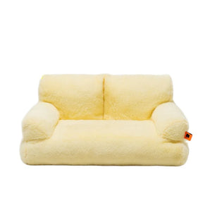 Plush Pet Sofa Bed for Small Dogs & Cats | Machine Washable