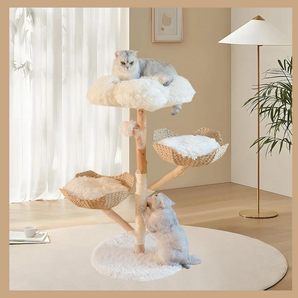 Marshmallow Bounce - Designer Cat Tree Flower