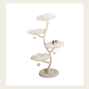 Marshmallow Dream Tower - Designer Cat Tree Flower