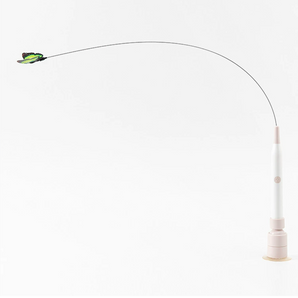 2-in-1 Motorized & Handheld Interactive Cat Wand with Suction Cup