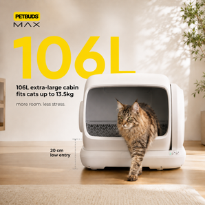 The Petbuds MAX Automatic Self-Cleaning Litter Box